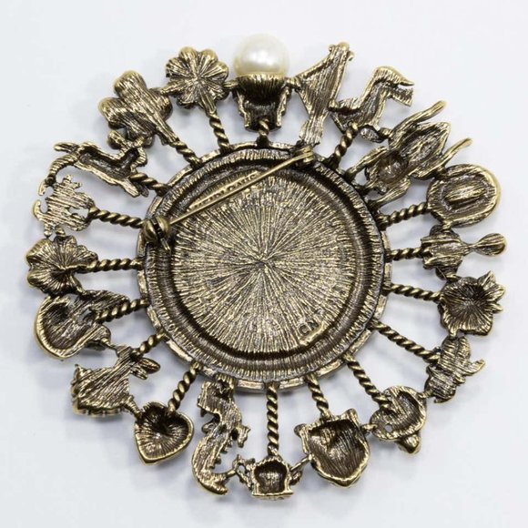 🆕 HEIDI DAUS CRYSTAL CHARM COLLECTION PIN BROOCH - Picture 3 of 8